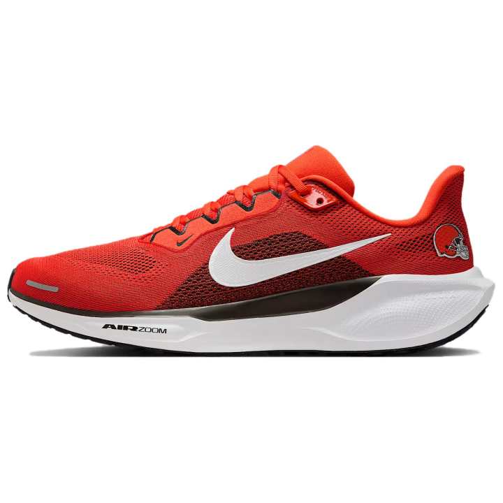 Nike NFL x Nike Pegasus 41 Abrasion Resistant Abrasion Resistant Low top Running Shoes Men's Orange Brown White