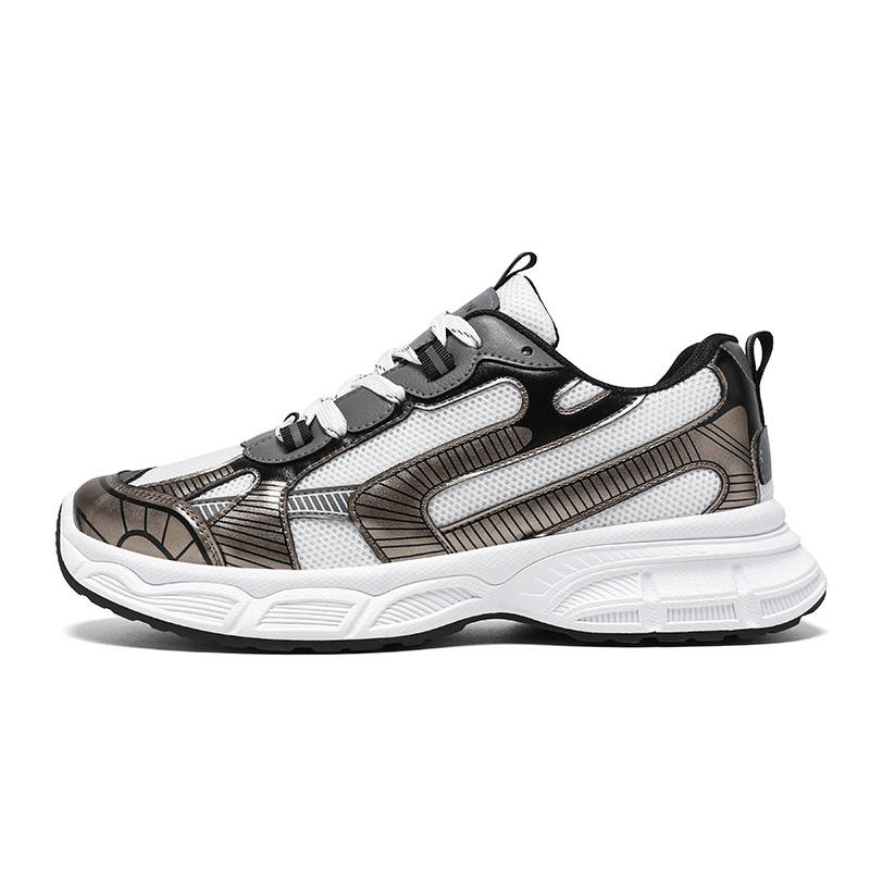 LUODONG Mesh, Cow Leather Lightweight Slip Resistant And Breathable Slip Resistant And Breathable Low top