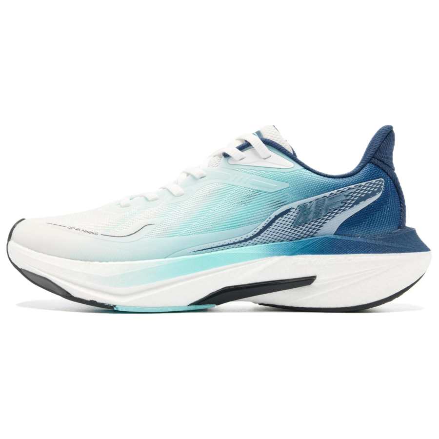 QIAODAN Flying Shadow 5.0 Low top Long Distance Running Sprint Running Shoes Men's White Blue