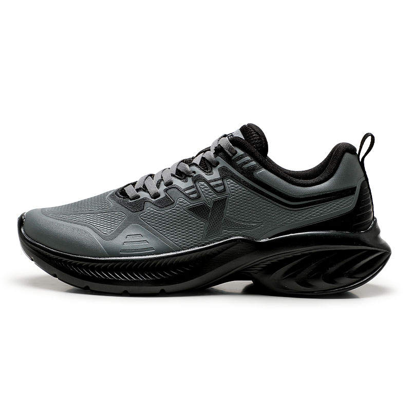 XTEP Abrasion Resistant Waterproof Wear resistant And Waterproof Low top Casual Running Shoes Men's Gray Black