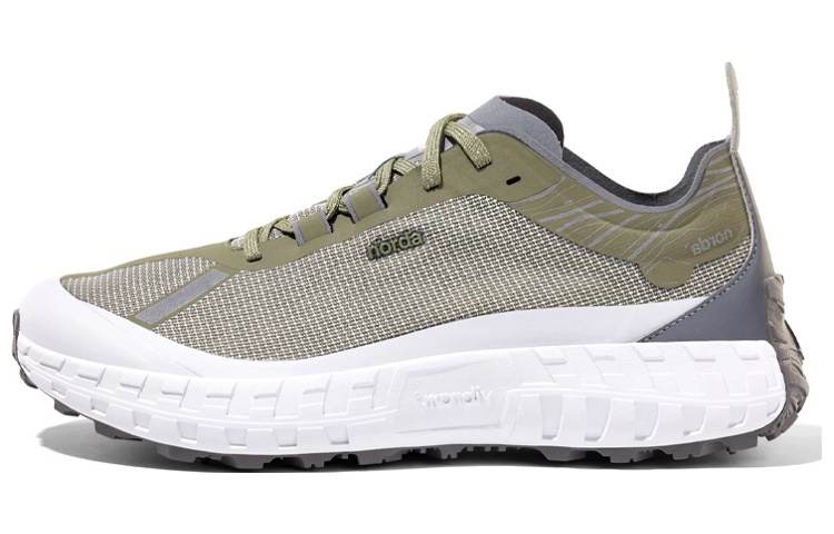 NORDA 001 Fabric Breathable Low top Running Shoes Men's Gray Green