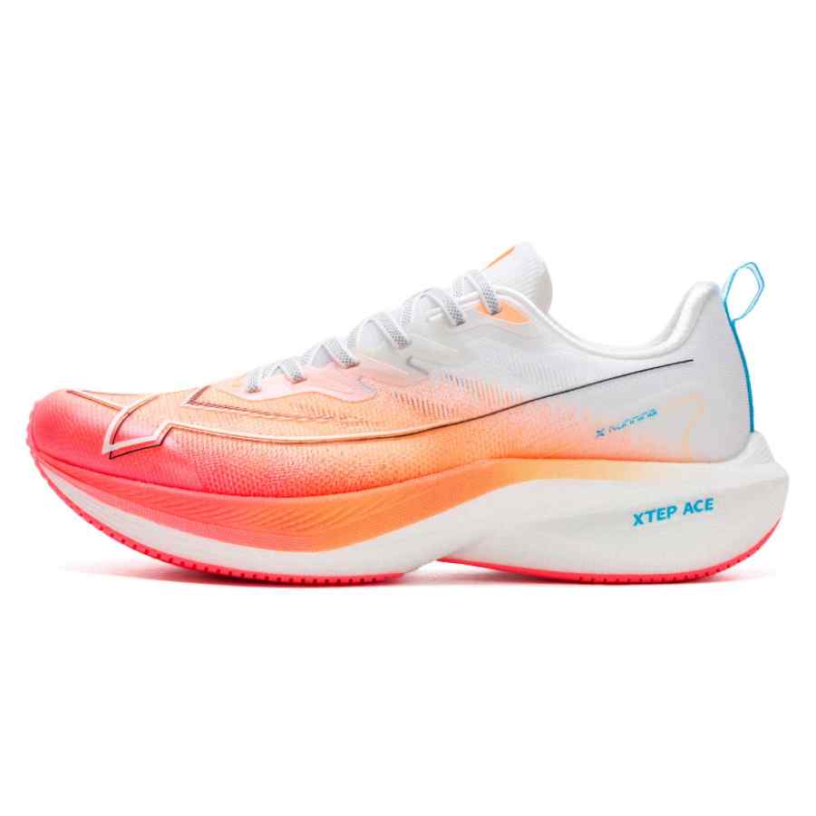 XTEP Integrated Molding 3 Low top Training Running Shoes Men's White Orange Pink