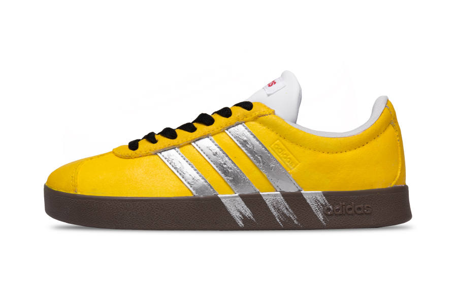 Adidas Adidas VL COURT 2.0 Abrasion Resistant Low top Skateboard Shoes Unisex Lemon