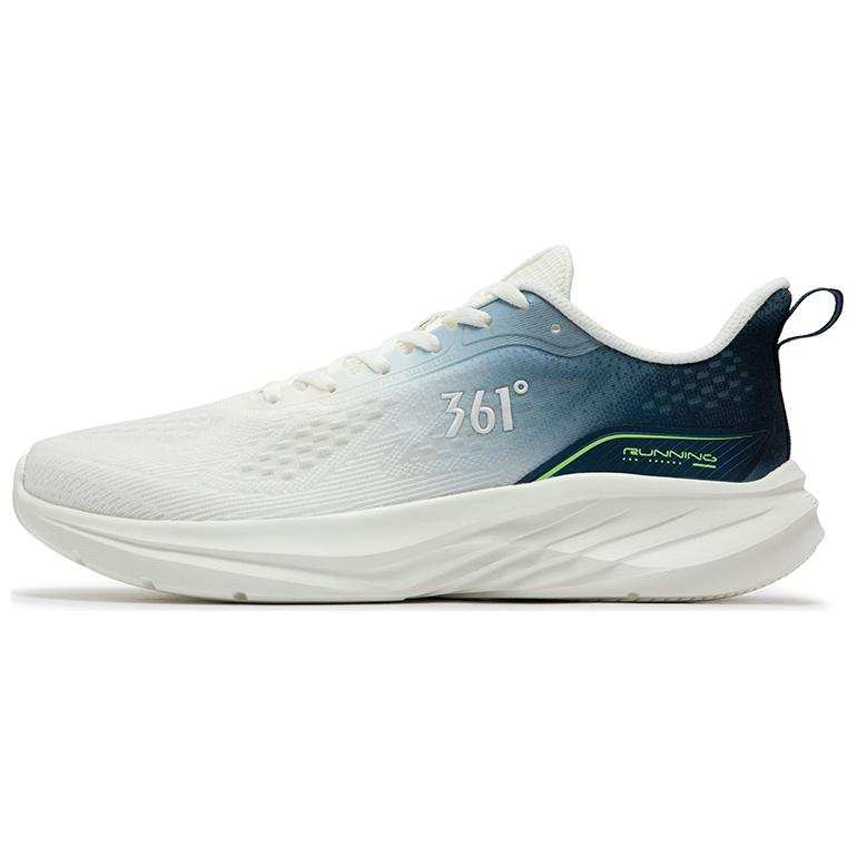 361° Mesh Abrasion Resistant Low top Casual Running Shoes Men's White Blue