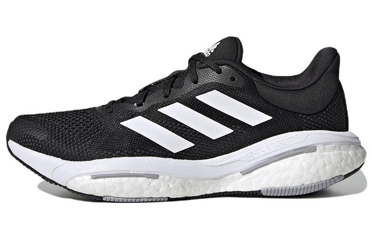 Adidas Adidas Solar Glide Wide Breathable Low top Running Shoes Women's Black White