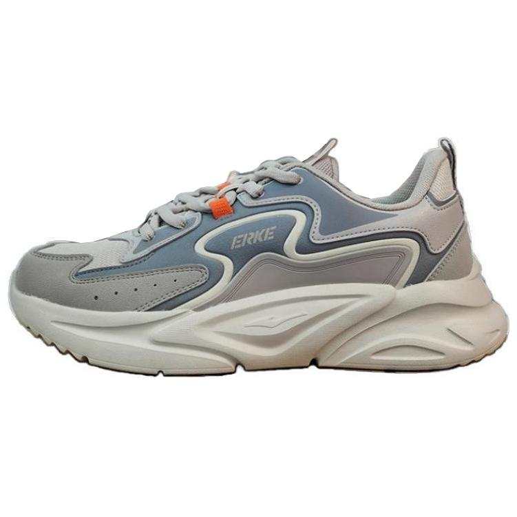 Erke Cushioning, Wear Resistant Low top Casual Running Shoes Men's Gray