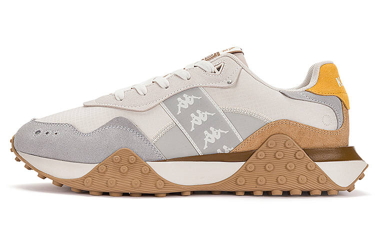 Kappa Textile, Split Cow Leather, TPU Slip Resistant Cushioning Slip Resistant Cushioning Low top Running Shoes Unisex
