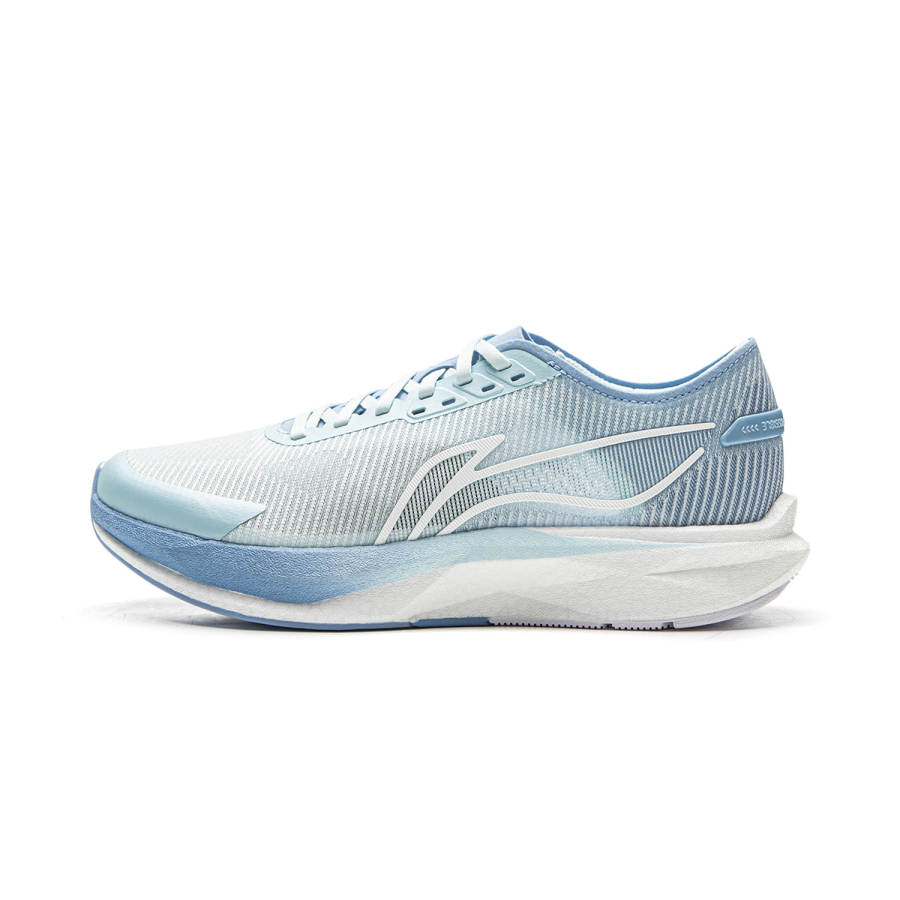 Li-Ning Li Ning ZhuiFeng Low top SGU+TUFF RB Marathon Training Sprint Racing Running Shoes Women's Light Sky Blue