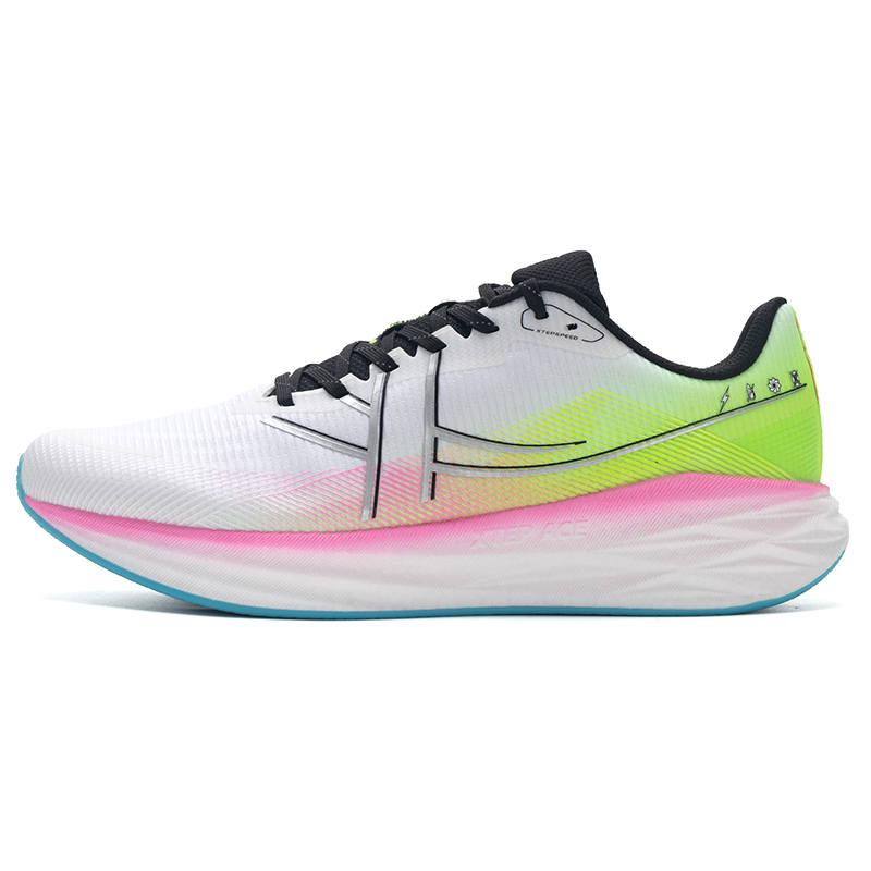 XTEP 5.0LITE Slip Resistant Abrasion Resistant Low top Casual Running Shoes Men's White Green Pink