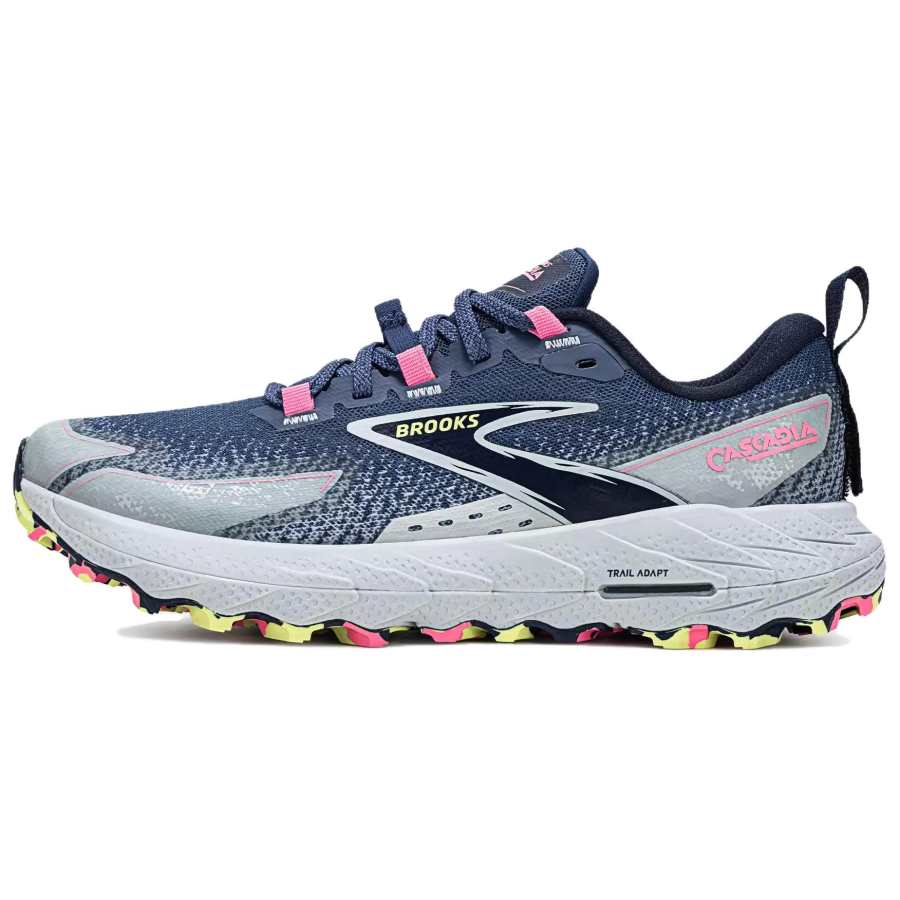Brooks Cascadia18 Comfortable Low top Running Shoes Women's Blue Gray