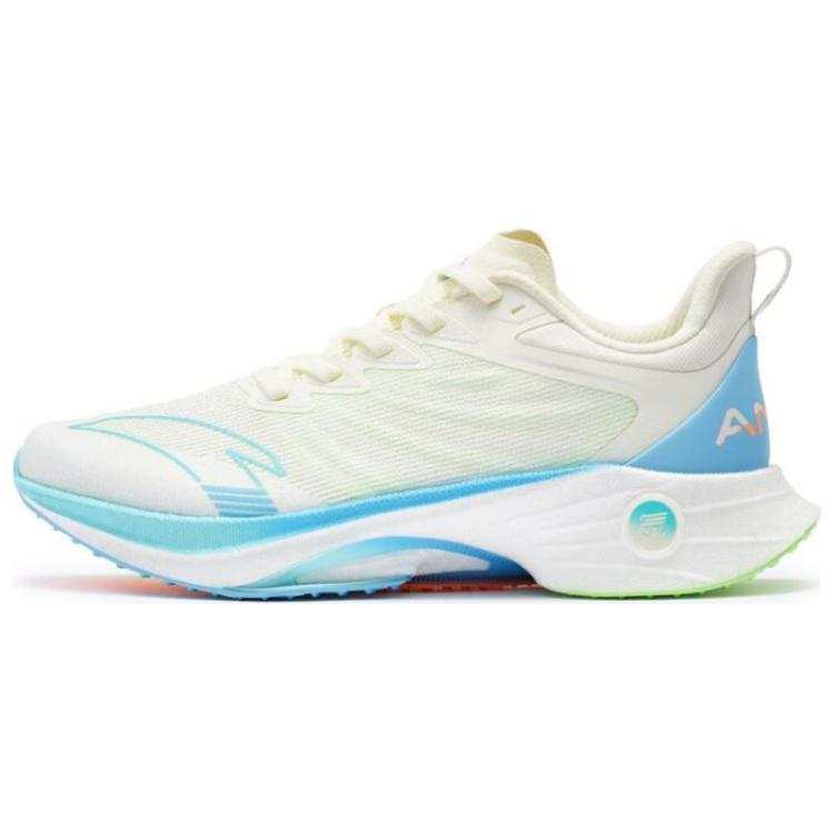 Anta MACH 3.0 Nitrogen Technology Cushioning Abrasion Resistant Lightweight Low top Running Shoes Women's Ivory White