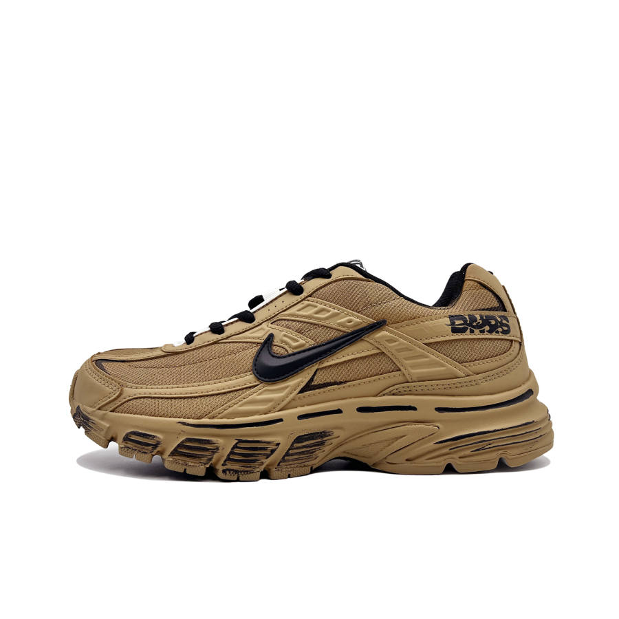 Nike Nike Initiator Textile, Leather Cushioning Abrasion Resistant Low top Casual Running Shoes Unisex Wheat