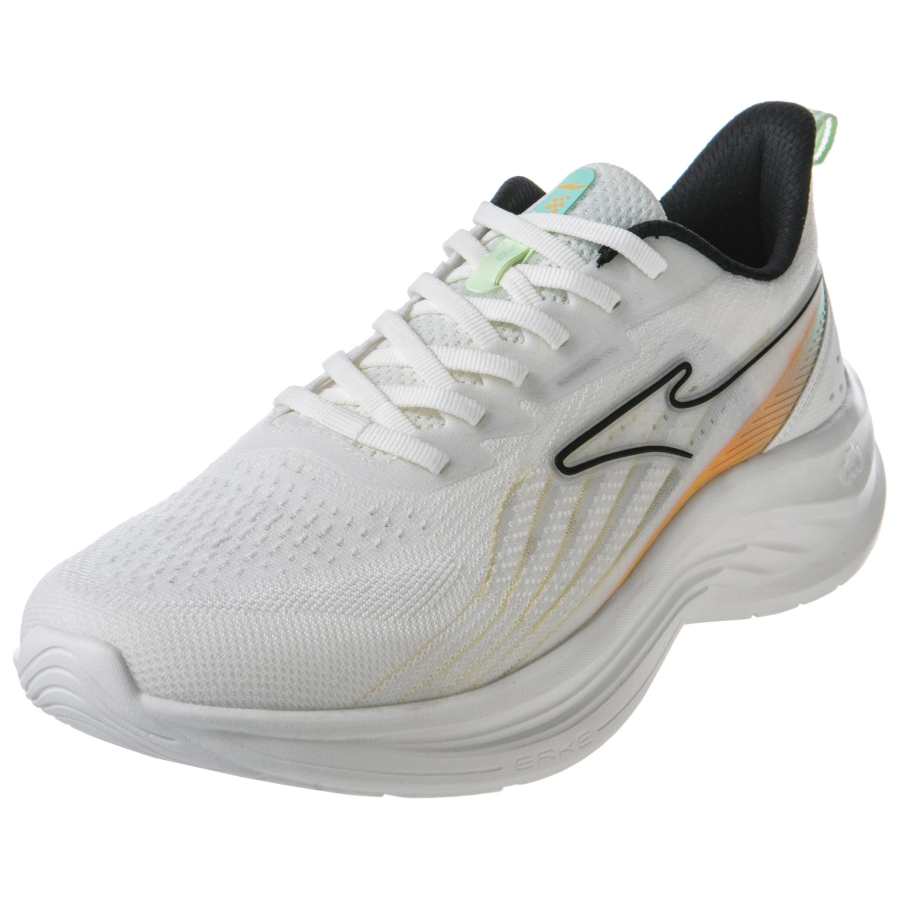 Erke Abrasion Resistant Lightweight Wear resistant And Lightweight Low top Running Shoes Men's White Orange