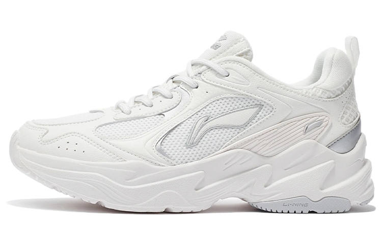 Li-Ning Li Ning Running Collection Cushioning Slip Resistant Abrasion Resistant Low top Running Shoes Women's White