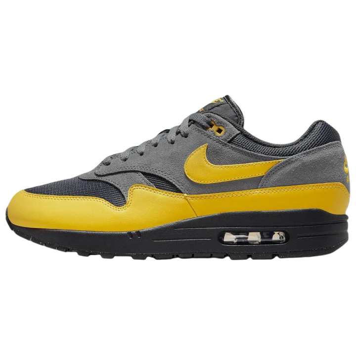 Nike Nike Air Max 1 Abrasion Resistant Low top Casual Running Shoes Men's Gray