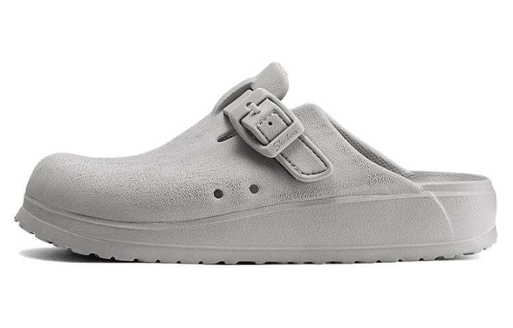 Skechers Comfortable And Breathable EVA Closed Toe Slippers Women's Gray