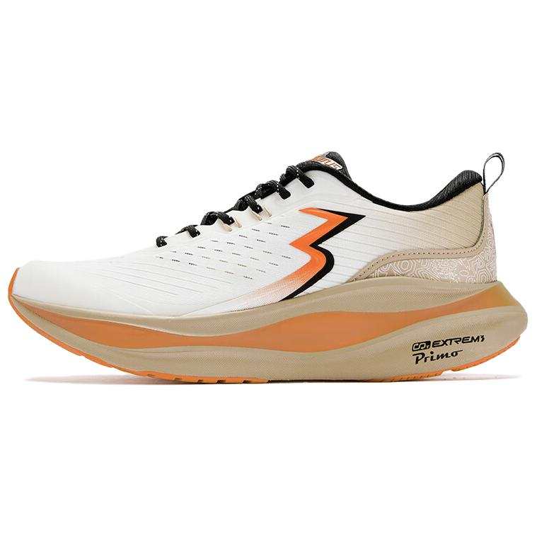 361° Cushioning Abrasion Resistant Breathable Slip Resistant Low top Running Shoes Men's White Orange