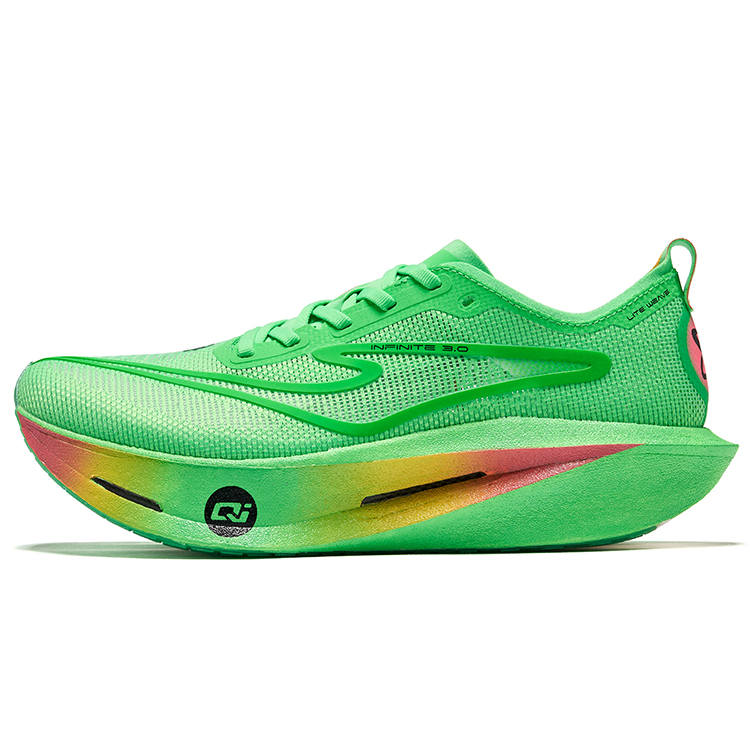 Erke Blue World 3.0 Fabric Low top Double Layer Qi Technology Midsole Marathon Track & Field Competition Running Shoes