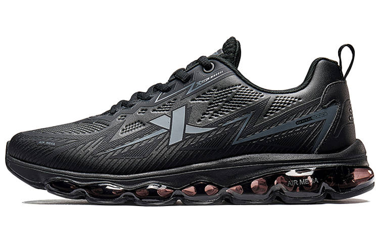 XTEP Generation 1 Air Cushion Shock Absorbers Slip Resistant Abrasion Resistant Low top Running Shoes Men's Black Gray