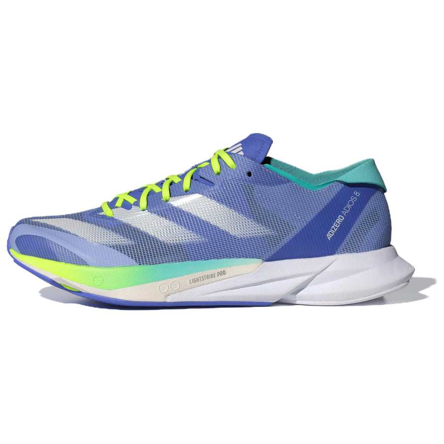 Adidas Adidas Adizero Adios 8 Slip Resistant Abrasion Resistant Low top Casual Running Shoes Women's Purple Blue