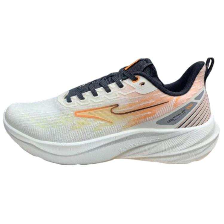 Erke Cushioning Low top Casual Running Shoes Men's White Orange