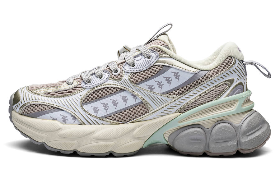 Kappa Cushioning Slip Resistant Support Lightweight Height Increasing Low top Running Shoes Women's Enoki Brown