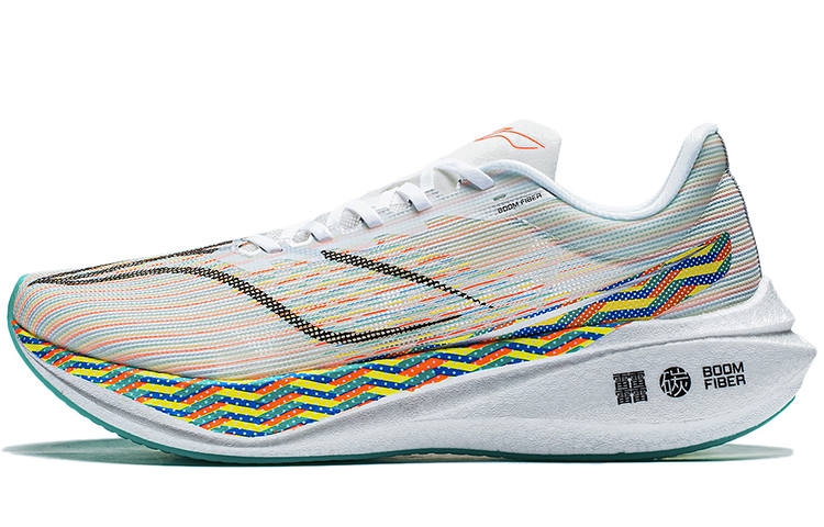 Li-Ning Li Ning Feidian 3 Challenger Cushioning Abrasion Resistant Breathable Low top Sprint Running Shoes Men's White