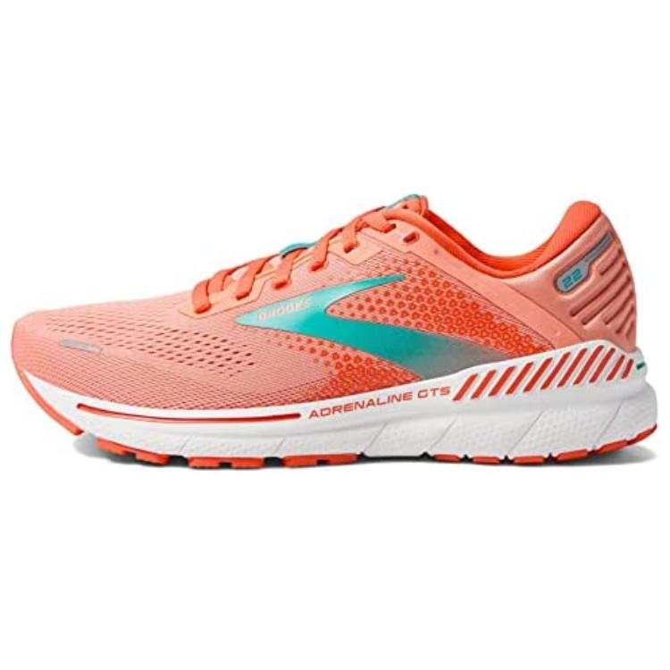 Brooks Adrenaline GTS 22 Comfortable Slip Resistant Low top Running Shoes Women's Pink