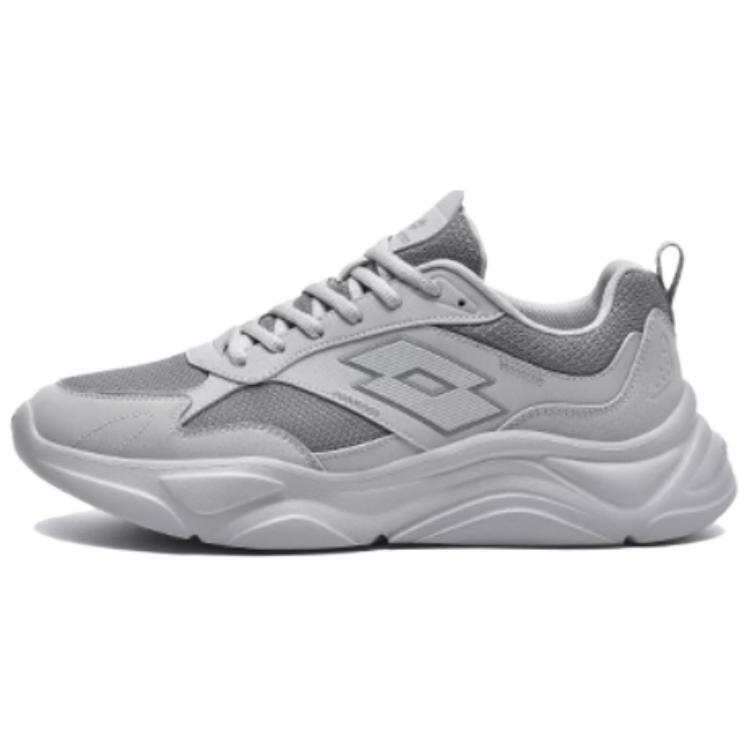 LOTTO Slip Resistant Abrasion Resistant Slip Resistant Abrasion Resistant Low top Running Shoes Unisex Gray