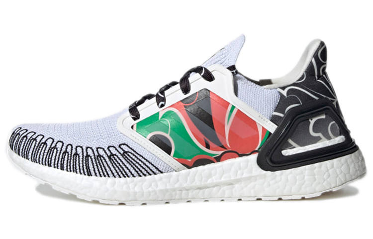 Adidas Adidas Ultraboost Dna Sea City Pack Abrasion Resistant Slip Resistant Low top Running Shoes Men's White Black