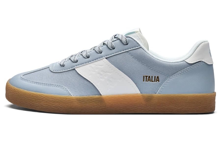 Kappa Back to Back Slip Resistant Abrasion Resistant Low top Skateboard Shoes Unisex Blue White
