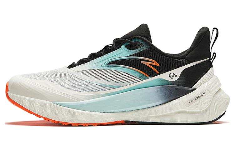 Anta C37 Series Comfortable Cushioning Breathable Low top Running Shoes Men's White Blue