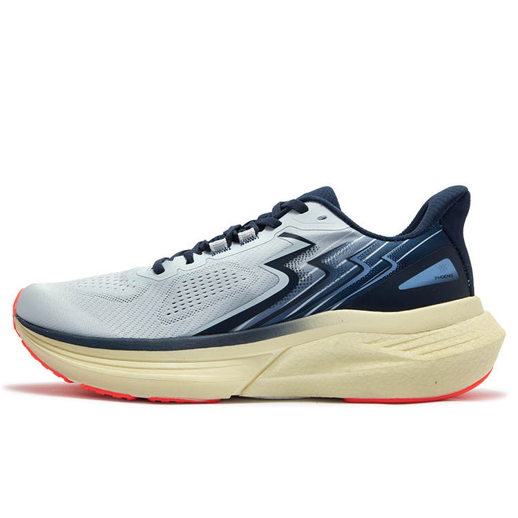 361° International Phoenix Cables Synthetic Leather Low top Running Shoes Men's Gray Blue