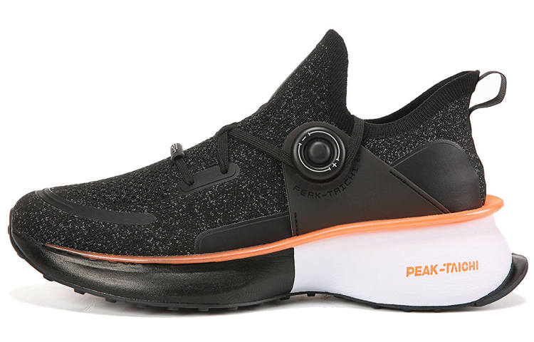 PEAK Tai Ji2.0 Running Shoes Men's Low Top Black/Orange