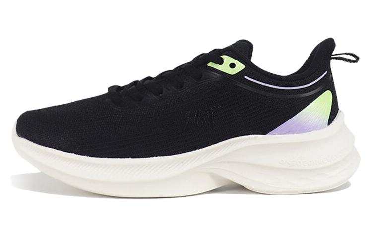 361° Comfortable Cushioning Slip Resistant Low top Running Shoes Women's Black Green