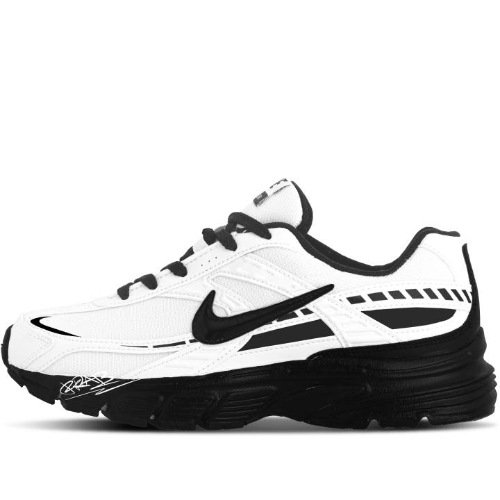 Nike Nike Initiator Fabric Cushioning Breathable Support Low top Casual City Commuting Running Shoes Unisex Black White