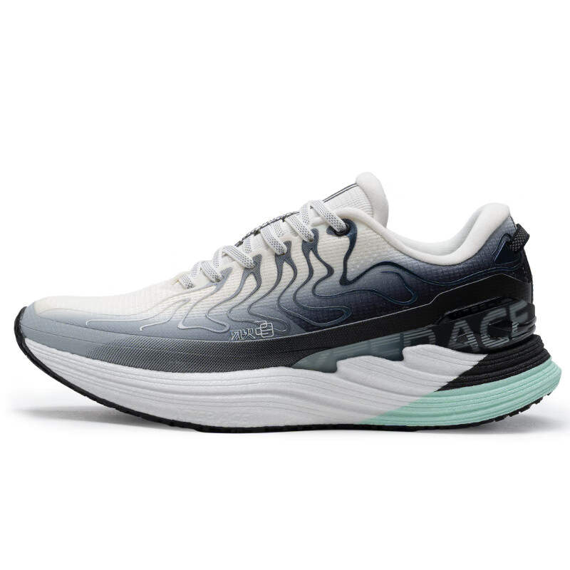 XTEP Slip Resistant Abrasion Resistant Low top Casual Running Shoes Men's White Gray Black