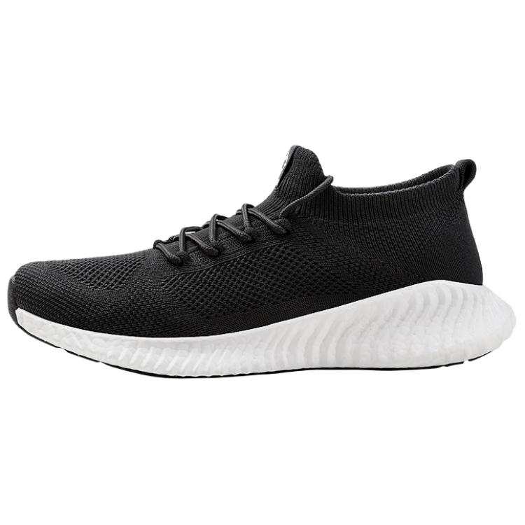 RIGORER Cushioning Slip Resistant Abrasion Resistant Breathable Low top Running Shoes Unisex Black