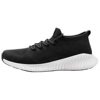 RIGORER Cushioning Slip Resistant Abrasion Resistant Breathable Low top Running Shoes Unisex Black