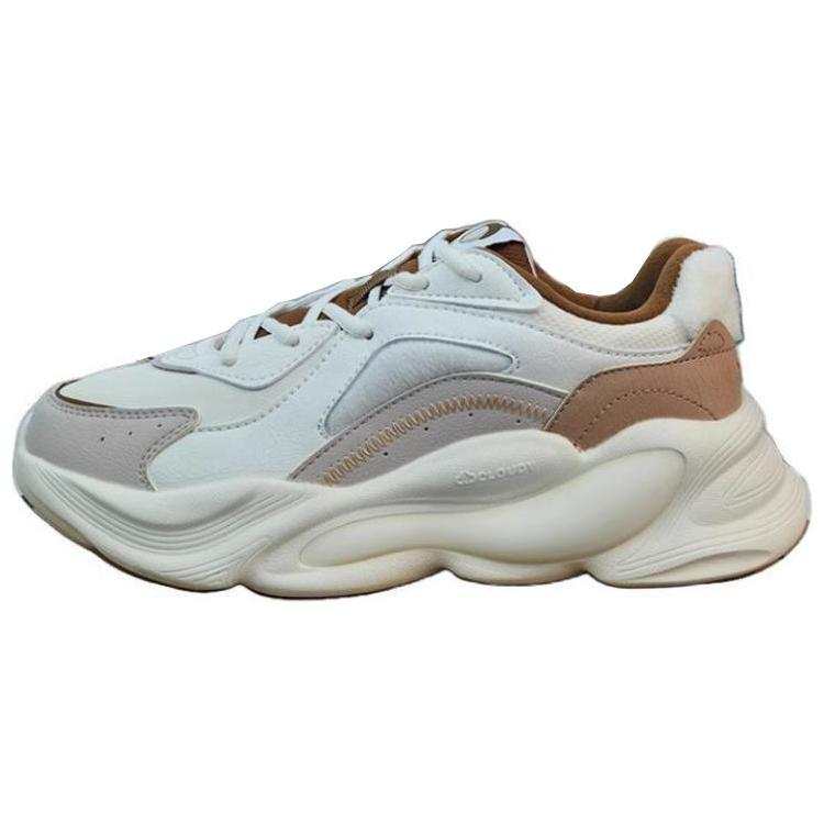 Erke Abrasion Resistant Slip Resistant Low top Casual Running Shoes Women's White Gray
