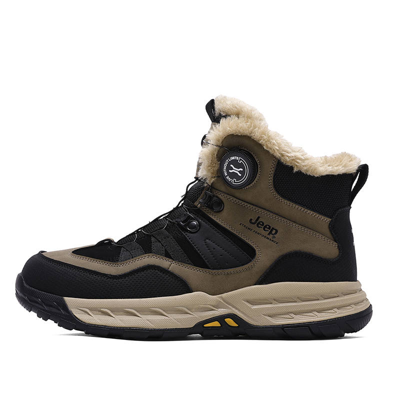 Jeep Versatile Casual, Comfortable Fashion, Fleece Lined Thermal High top Outdoor Shoes Men's