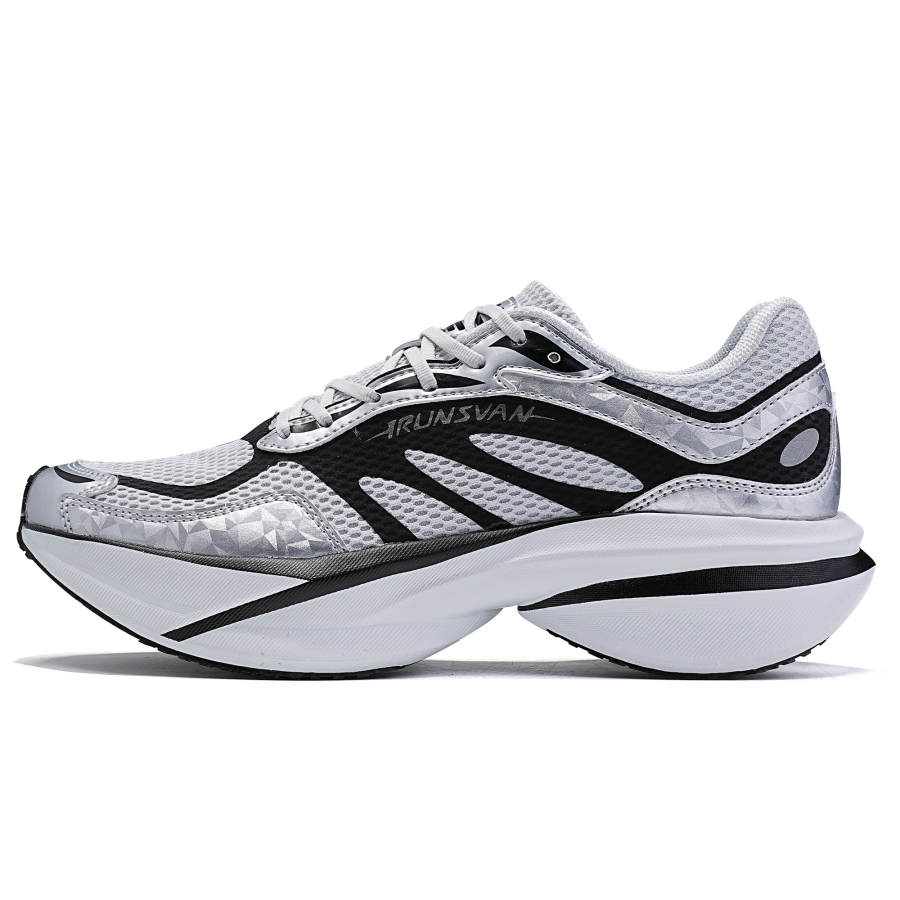 IRUNSVAN Low top Running Shoes Unisex Space Silver Smoke Gray