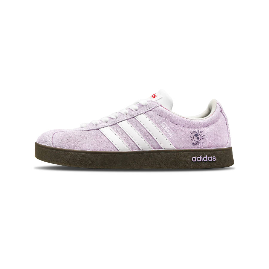 Adidas Adidas VL COURT 2.0 Lavender Mist Slip Resistant Slip Resistant Low top Skateboard Shoes Unisex White Purple