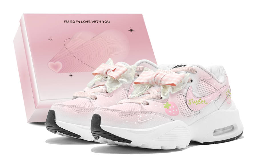 Nike Nike Air Max Fusion Abrasion Resistant Low top Running Shoes Women's Pink