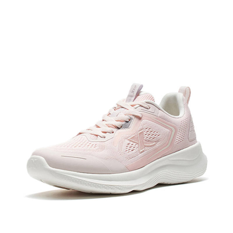 XTEP Slip Resistant Abrasion Resistant Slip Resistant Abrasion Resistant Low top Casual Running Shoes Women's Pink
