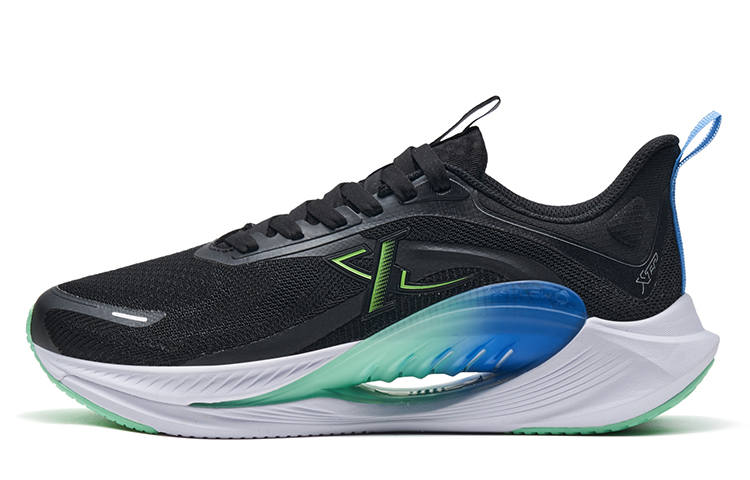 XTEP X FLOW 7.0 Casual Cushioning Slip Resistant Lightweight Low top Running Shoes Men's Extreme Night Wind