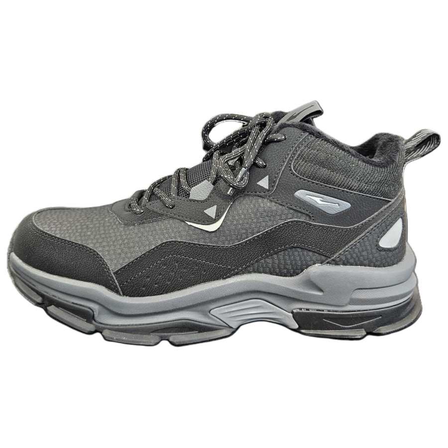 Erke Slip Resistant, Abrasion Resistant, Thermal Mid top Outdoor Shoes Men's Gray