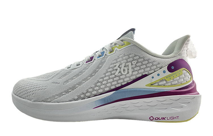 361° Slip Resistant Abrasion Resistant Low top Running Shoes Women's White Blue
