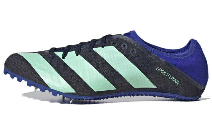 Adidas Adidas Sprintstar Comfortable Lightweight Low top Physical Fitness Test & Exam Running Shoes Men's Blue Black Green