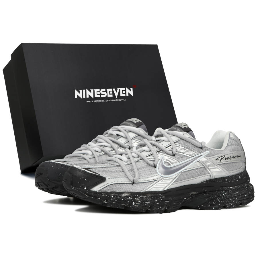 Nike Nike Initiator Cushioning Abrasion Resistant Cushioning, Wear Resistant Low top Casual Running Shoes Unisex Silver
